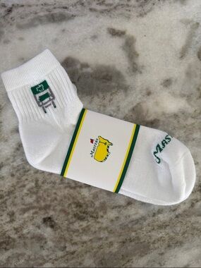 2026 Masters White Athletic Golf Socks